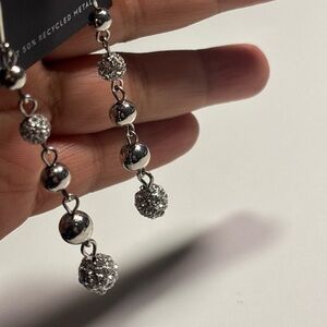 Simply Vera Vera Wang Silver Beaded Earrings